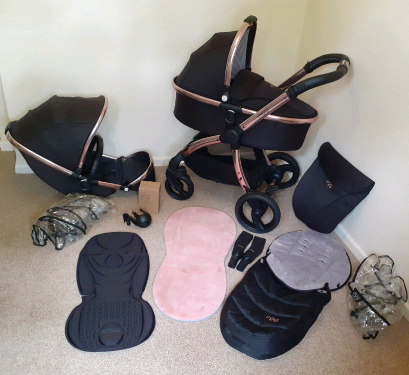 egg diamond black rose gold